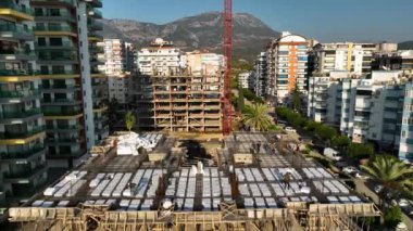 Yeni Yapılanma Geliştirme Alanında Hava Uçuşu. Şehir İnşaat Alanı