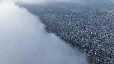 Alanya, Türkiye 'de kuş bakışı bir şehirdir. Konut binaları