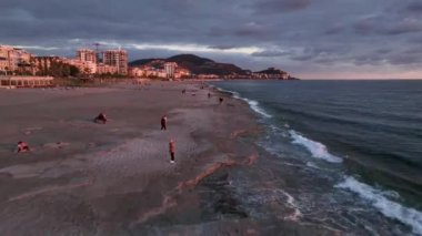 Alanya, Türkiye 'de kuş bakışı bir şehirdir. Konut binaları