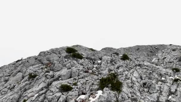 Luftaufnahme Der Schönen Himmelsstraße Über Dem Gipfel Der Berge — Stockvideo