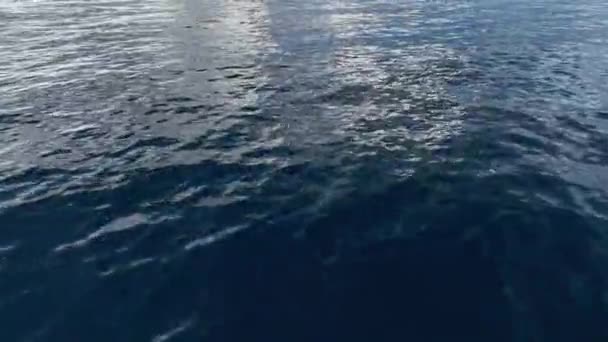 Baş Döndürücü Dron Atışlarıyla Deniz Suyu Dokusunun Cazibesini Keşfedin Sulu — Stok video