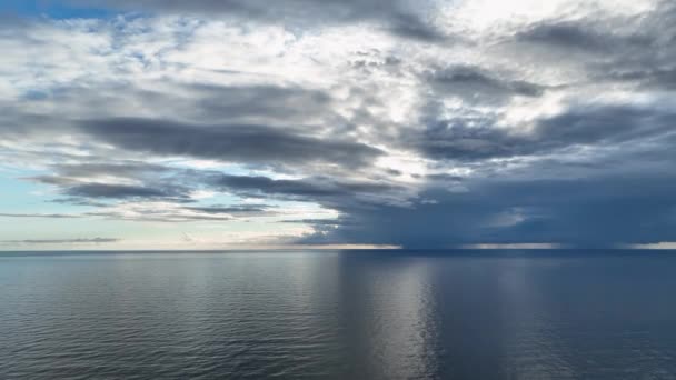 Delicie Com Beleza Pôr Sol Pêssego Cristal Sobre Mar Mediterrâneo — Vídeo de Stock