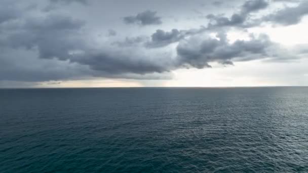 Fördjupa Dig Den Filmiska Skönheten Fantastisk Solnedgång Medelhavet Den Turkiska — Stockvideo