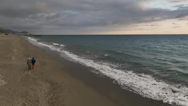 Отправляйтесь Волнующее Воздушное Путешествие Сердце Средиземноморского Шторма Беспилотник Захватывает Захватывающий — стоковое видео