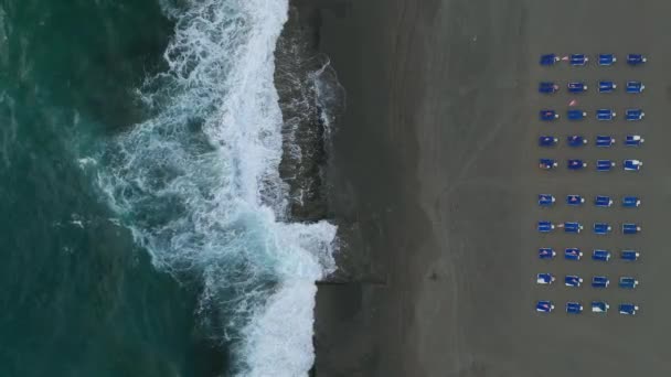 Testemunhe Energia Dinâmica Uma Tempestade Verão Neste Vídeo Drone Vertical — Vídeo de Stock