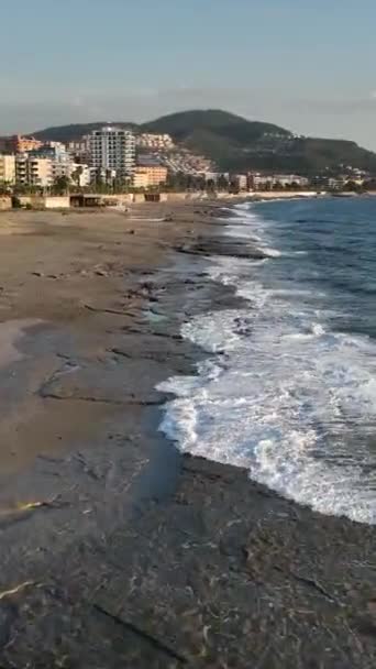 川流不息的海岸线 在静止射击中捕捉地中海海景之美 — 图库视频影像