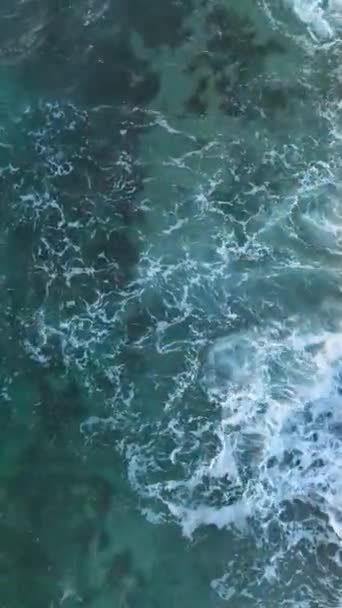 Пориньте Відбиваючу Красу Кам Яного Пляжу Цим Захоплюючим Вертикальним Відео — стокове відео