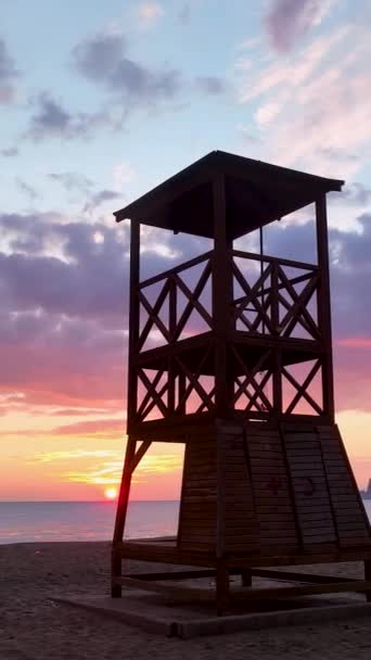 Escape Coasta Acest Videoclip Vertical Bucurați Calmul Maritim Liniștit Prezența — Videoclip de stoc