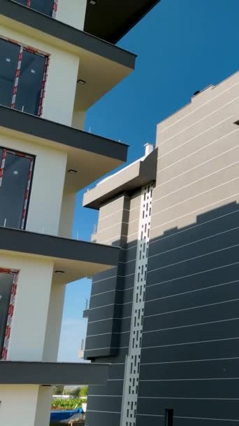 Odhalte Architektonický Zázrak Výstavby Elitních Domů Turecké Alanyi Prostřednictvím Tohoto — Stock video