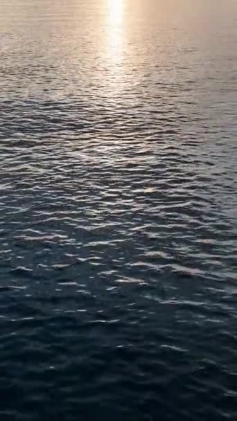 Delight Radiant Beauty Ocean Sunset Revel Warm Color Gradient Serene — Stock Video