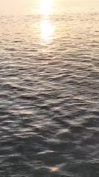 Saksikan Matahari Terbenam Yang Mempesona Atas Laut Alanya Sebagai Warna — Stok Video