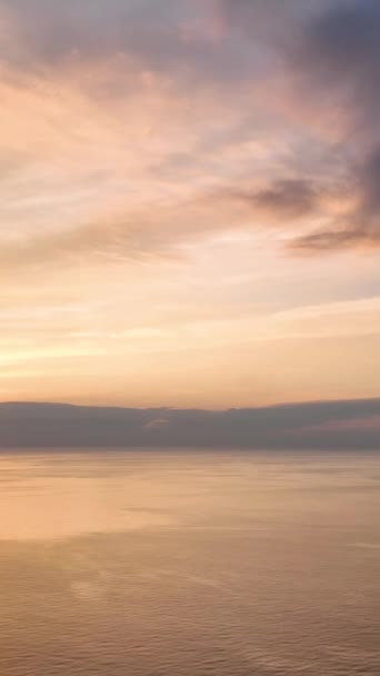 Ervaar Ontzagwekkende Schoonheid Van Een Zonsondergang Alanya Terwijl Kleuren Aan — Stockvideo