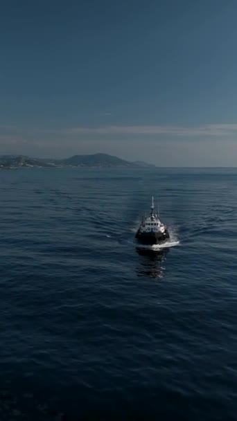 Obtenha Uma Visão Panorâmica Das Operações Marítimas Enquanto Drone Captura — Vídeo de Stock