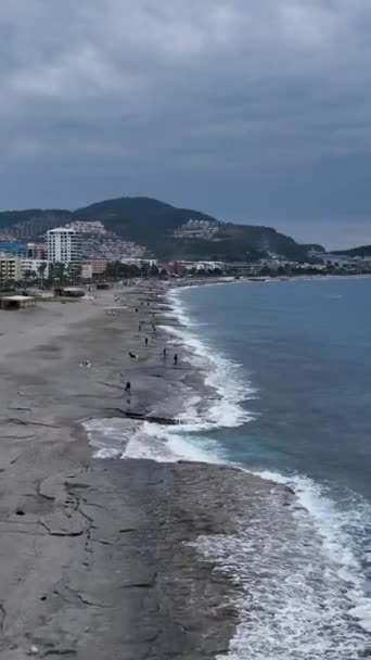 Middelhavets Majestet Denne Vertikale Videoen Med Vakre Panoramaer Natur Utsikten – stockvideo