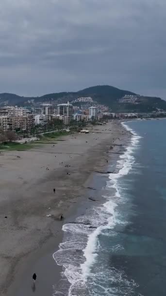 Báscara Serenidade Celestial Mar Mediterrâneo Com Este Vídeo Vertical Deixe — Vídeo de Stock