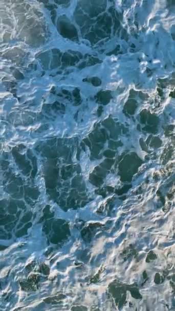 Εμπνευστείτε Από Την Γαλήνια Υφή Της Θάλασσας Αργή Κίνηση Ιδανική — Αρχείο Βίντεο