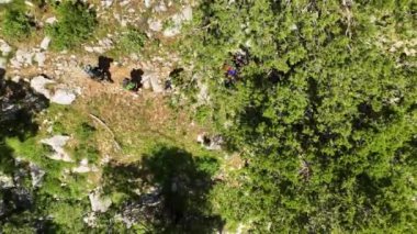 İnsansız hava aracı büyüleyici bir hava perspektifi sunarken kendinizi hayranlık uyandıran manzaralara daldırın. Görkemli dağların ahenkli bir şekilde yemyeşil bir bahar ormanıyla harmanlanması gibi..
