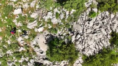 Efsanevi zirvelerin görkemli güzelliğini, canlı bir bahar ormanını ve insansız hava aracının nefes kesici bir panorama yakaladığı sakin bir dağ nehrini tecrübe edin..