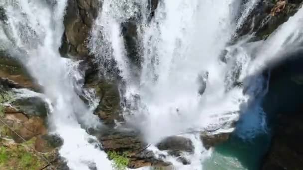 Geniet Van Harmonieuze Schoonheid Van Een Prachtige Waterval Zuid Turkije — Stockvideo