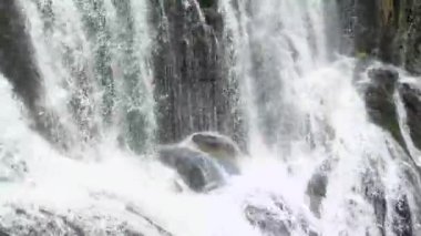 Türkiye 'nin Antalya kentindeki destansı şelalenin sinematik mucizesine tanık olun. İnsansız hava aracı, suyun hızla aktığı popüler Antalya bölgesinde yer alan güzelliğini yukarıdan yakalıyor.