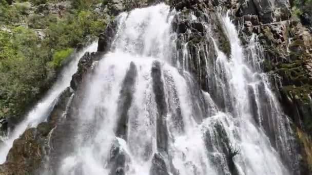 Ervaar Opwindende Schoonheid Van Populaire Epische Waterval Antalya Turkije Gelegen — Stockvideo