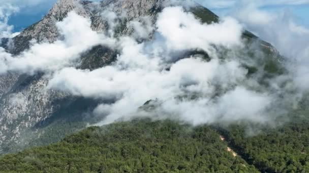 Посмотрите Завораживающее Лазурное Великолепие Дрон Захватывает Потрясающий Вид Воздуха Величественное — стоковое видео