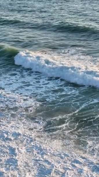 Görkemli Yavaş Çekim Deniz Fırtınasının Gücüne Ihtişamına Tanık Olun Büyüleyici — Stok video