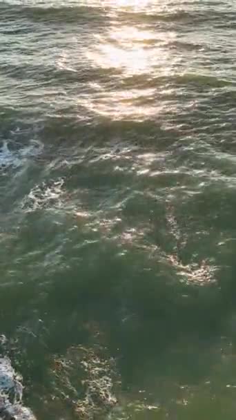 Пориньте Спокій Повільних Морських Хвиль Глибинах Океану — стокове відео