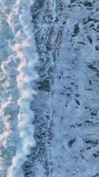 Nechte Okouzlit Pomalou Krásou Mořských Vln Alanyi Zachycených Nedotčenou Jasností — Stock video