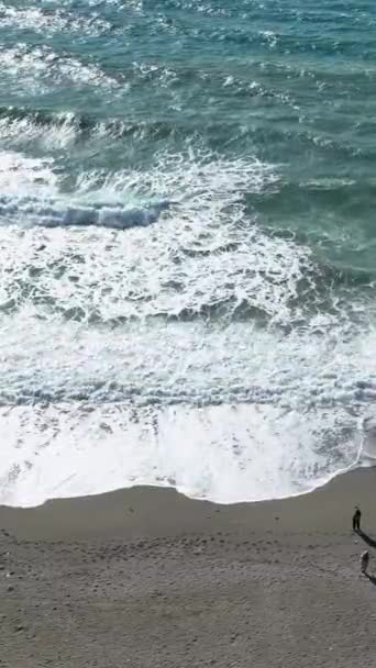 Ambil Media Sosial Anda Dalam Perjalanan Kedalaman Laut Alanyas Dengan — Stok Video