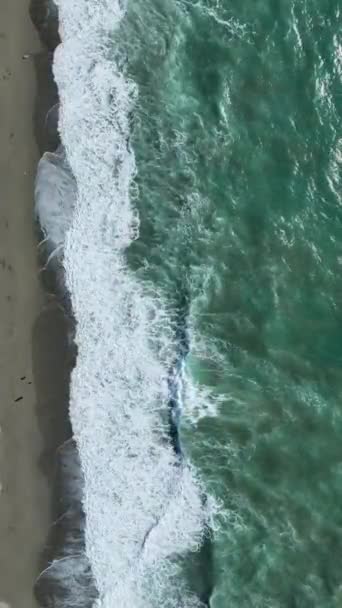 Let High Quality Drone Footage Stormy Sea Inspire Your New — Stock Video
