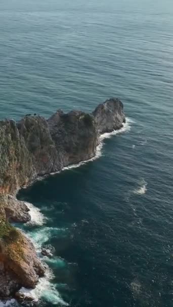 Получить Загипнотизированы Воздушного Захвата Открывает Красоту Средиземноморской Крепости Алании Турция — стоковое видео