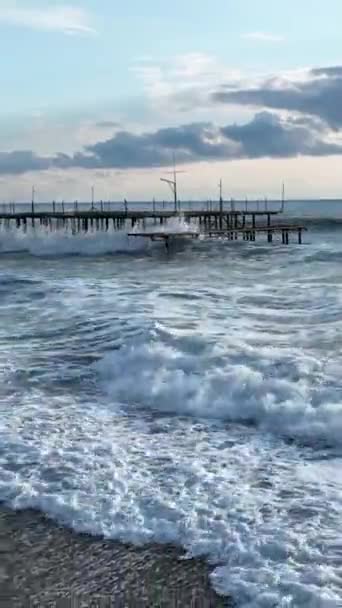 Experience Unleashed Fury Ocean Awe Inspiring Video — Stock Video