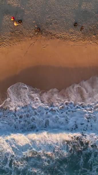 Delicie Com Deleite Costeiro Das Vistas Pitorescas Praia Capturando Beleza — Vídeo de Stock