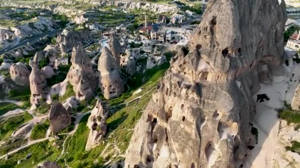 Úžasná Krajina Cappadocia Oblíbenou Turistickou Destinací Turecka — Stock video