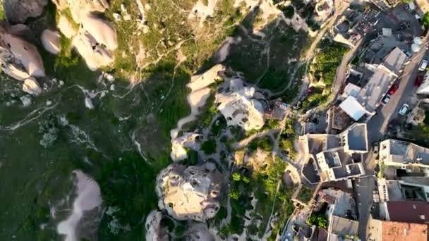 Turkije Drone Vliegt Verbazingwekkende Rotsformaties Prachtig Landschap — Stockvideo