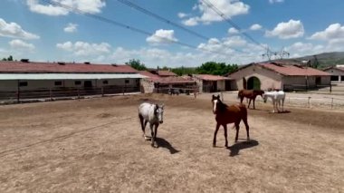 Hindi. İnsansız hava aracı inanılmaz kaya oluşumlarının üzerinde uçuyor. Muhteşem bir manzara.