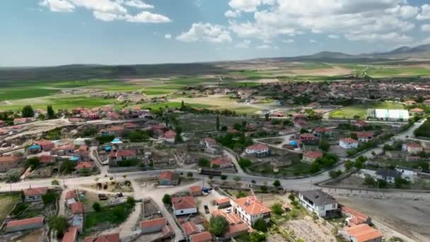 Turcia Drona Zboară Peste Formațiuni Uimitoare Rocă Peisaj Fabulos — Videoclip de stoc