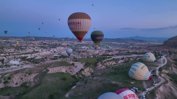 トルコのカッパドキアの有名な都市 — ストック動画