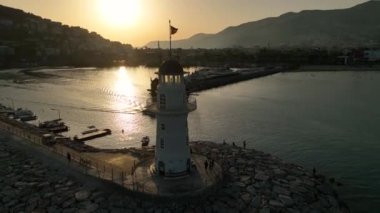 Light House Aerial view 4K