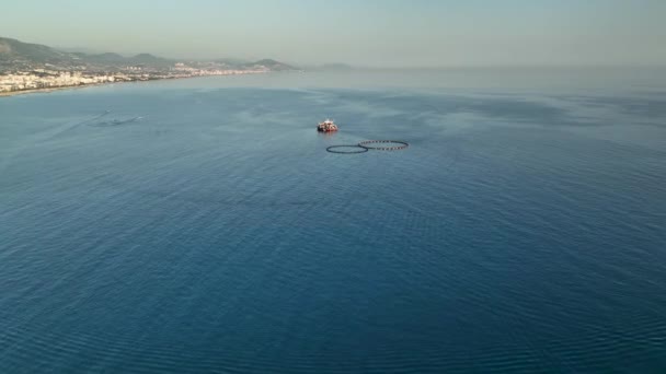 Турция Alanya Pirate Harbor Потрясающая Прогулка Лодке — стоковое видео