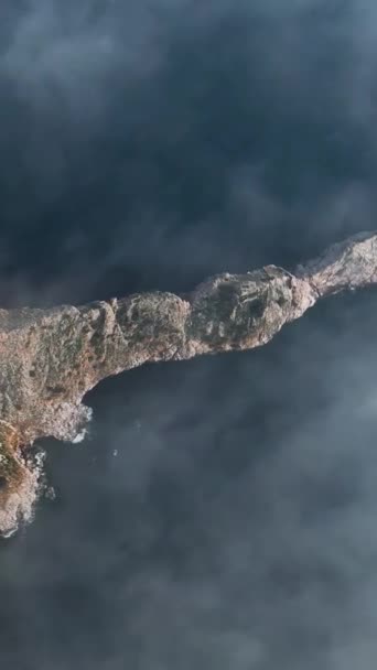Vivi Incantevole Fascino Dell Antica Fortezza Alanyas Condizioni Climatiche Nuvolose — Video Stock