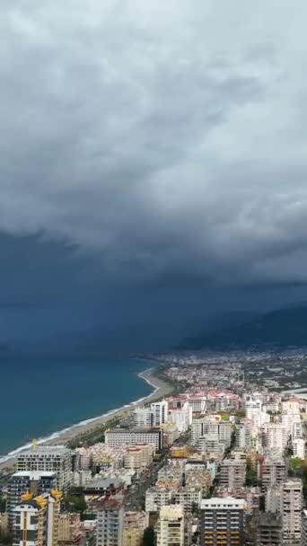 Montez Dessus Tempête Côtière Contemplez Vue Captivante Sur Littoral Méditerranéen — Video