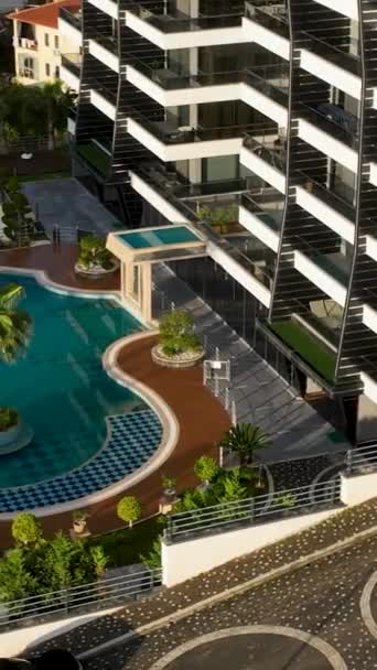 Discover Opulent Lifestyle You Witness Aerial View Luxurious Homes Villas — Stock Video