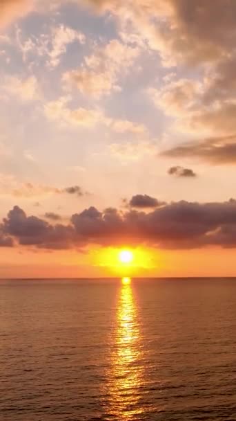 Experience Moment Pure Tranquility You Soak Breathtaking Sunset Sea Capturing — Stock Video
