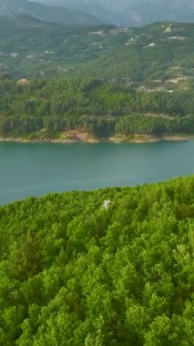 Yoğun orman güzelliğiyle çevrili sakin bir nehir inzivası..