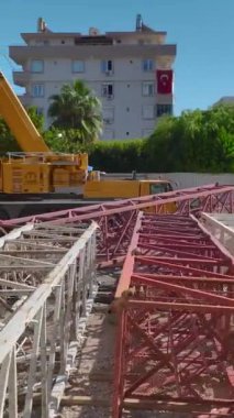 Profesyonel Uzman Dinamik Turna İnşaat Sahnesi.