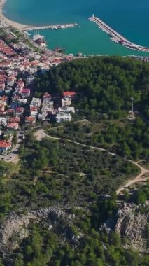 Alanya 'nın şehir güzelliğinin nefes kesici manzarası.