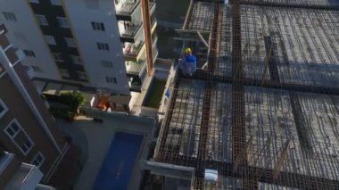 Gökyüzünden çekilen verimli ve verimli bir bölge..