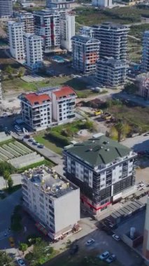 Yukarıdan barışçıl bir şehir ortamı.